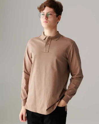 Tricou polo cu mânecă lungă