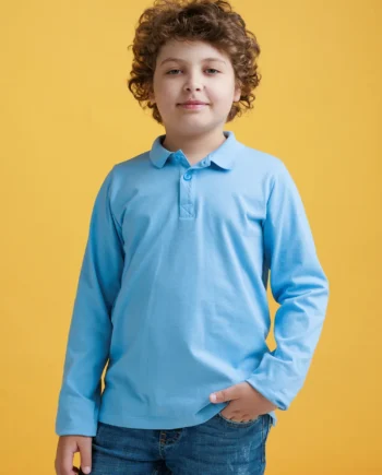 Tricou polo cu mânecă lungă